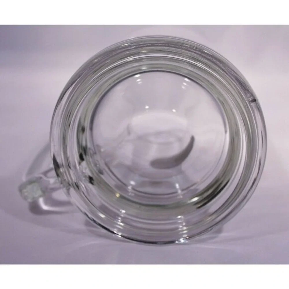 Beer Mug Groomsman Clear Glass Pewter Medallion Stein‎